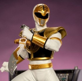 White Ranger Power Rangers BDS Art 1/10 Scale Statue by Iron Studios